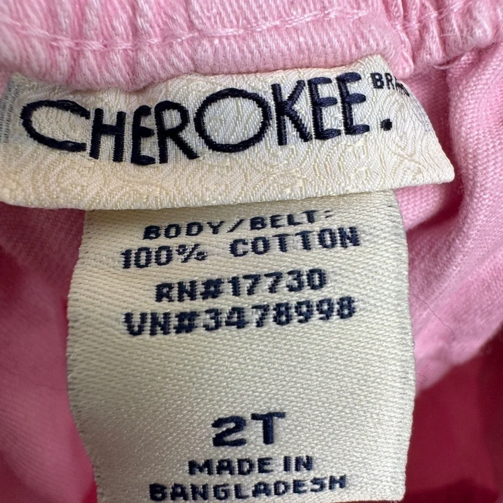 Cherokee 2T Girls Light Pink Kids Casual Bottoms Pants